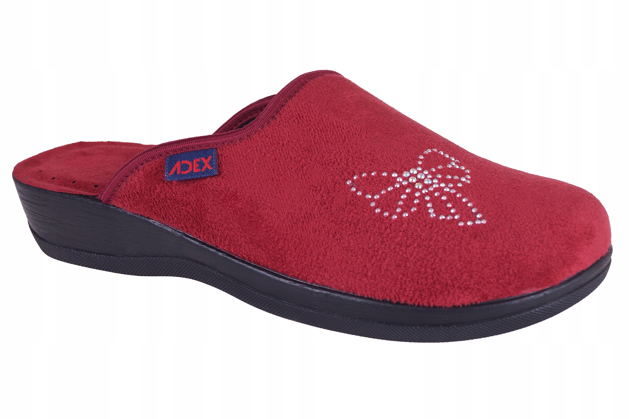 

Kapcie damskie laczki domowe pantofle bordo r.39