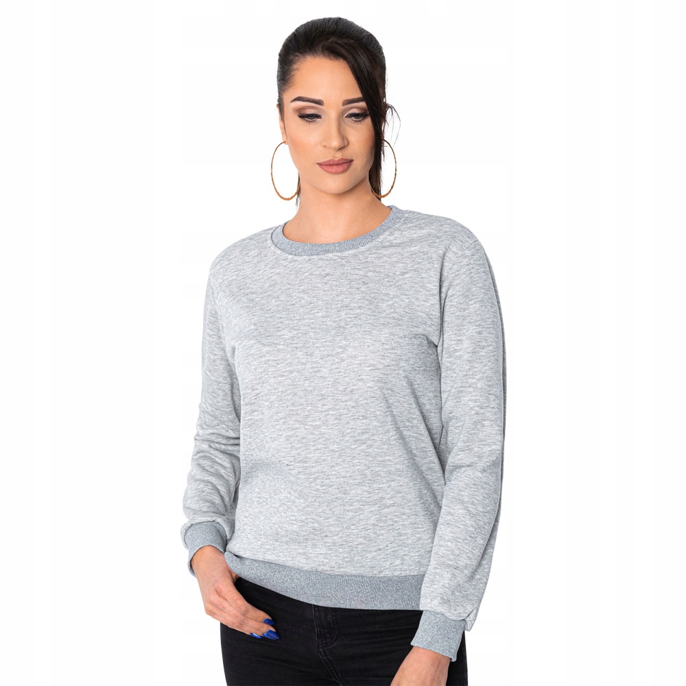

Bluza damska bez kaptura basic 001TLR szara S