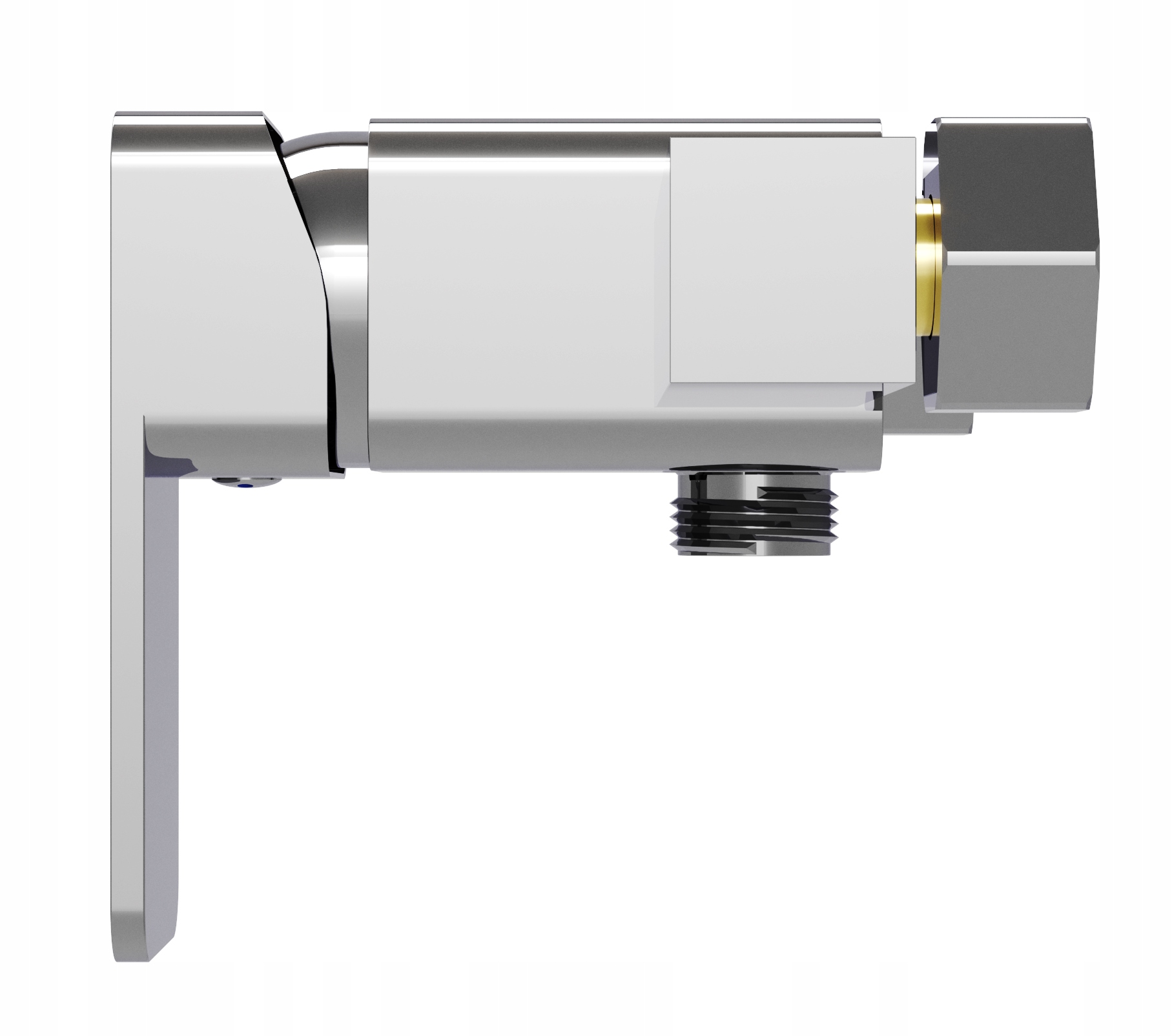 Strieborná Sprchová Batéria Do Kúpeľne, Štvorcová, Veri