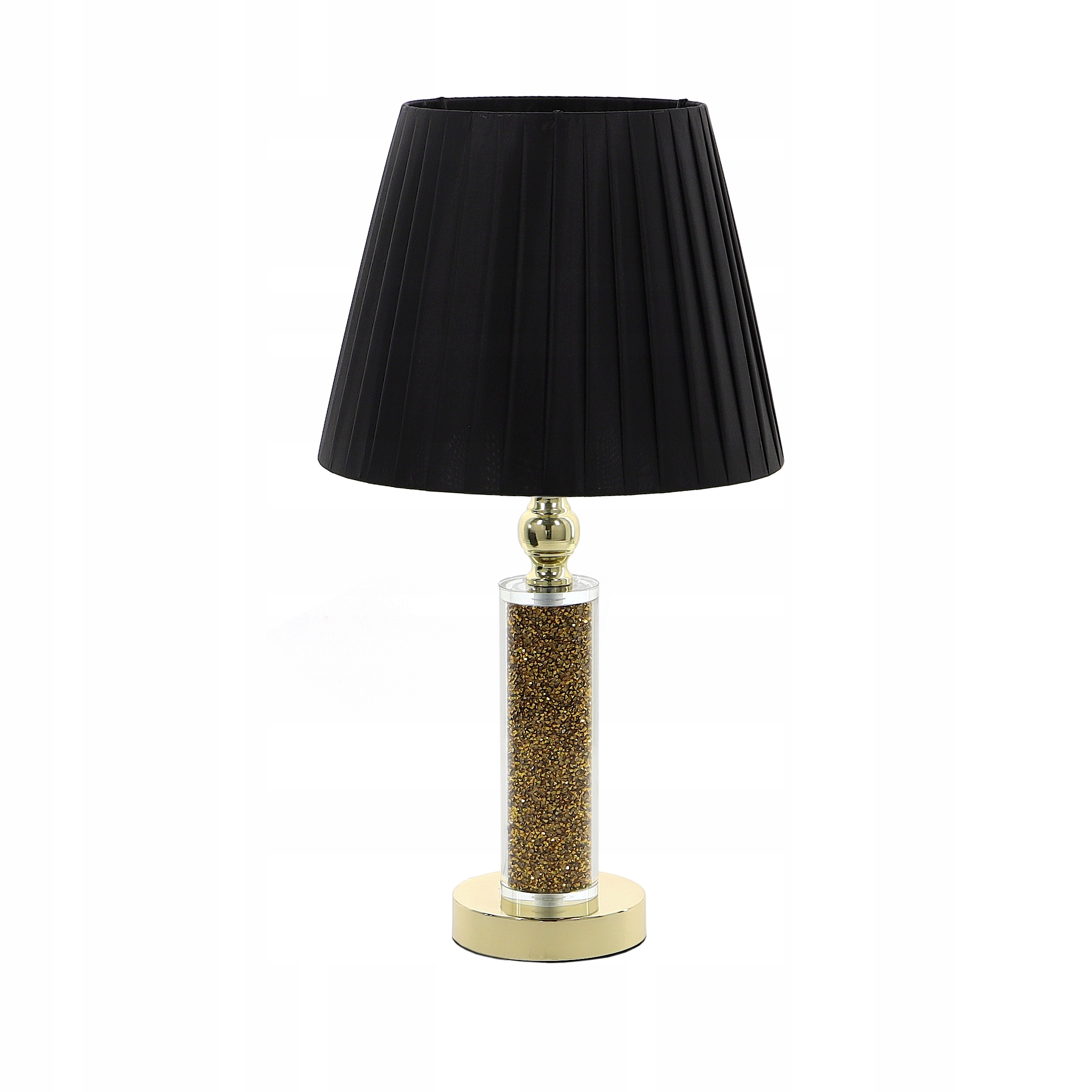 

Lampa Lampka Stołowa Nocna Glamour Piryt H=51cm