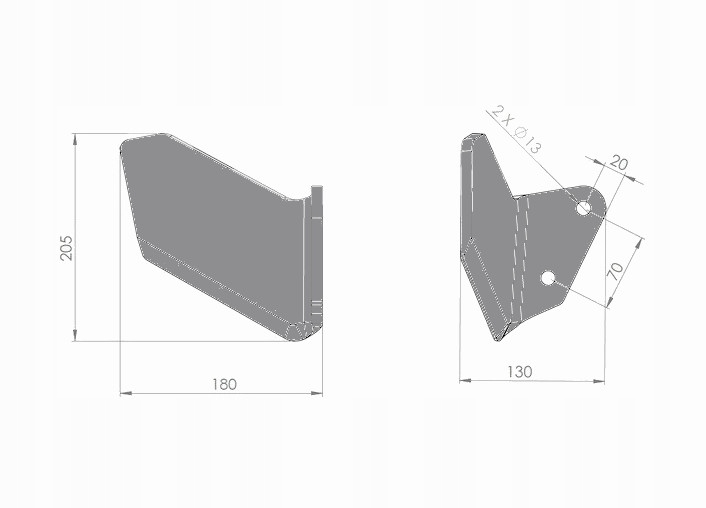 Z-OFK733 - Лемех правый отвал Delta Flex Kongskilde OFAS