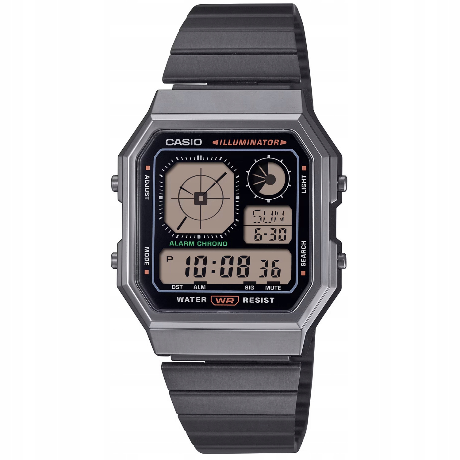 Pánské Hodinky Casio A130WEGG-1AEF, černý náramek