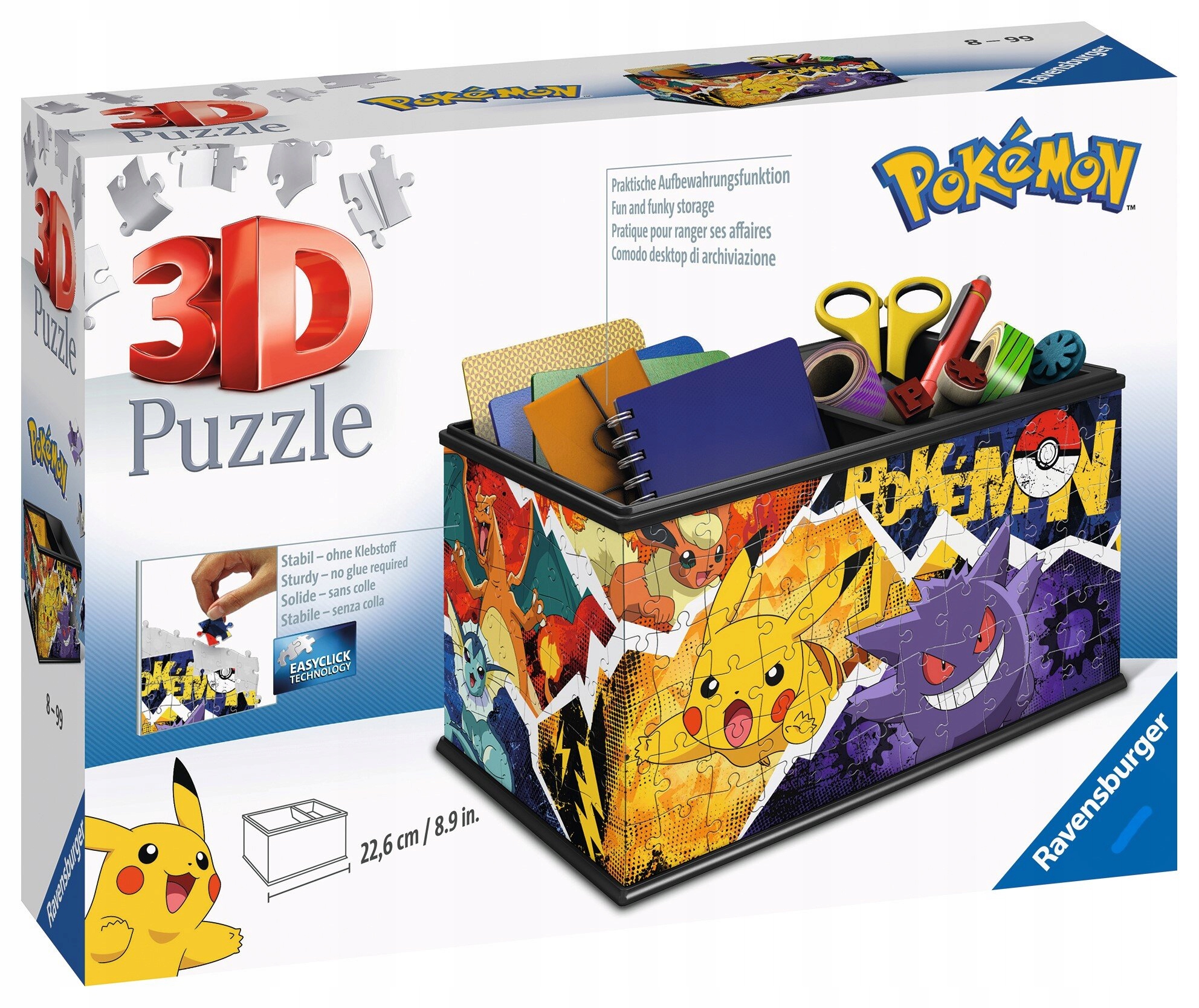 Puzzle 3D Pokemon Pudełko do przechowywania