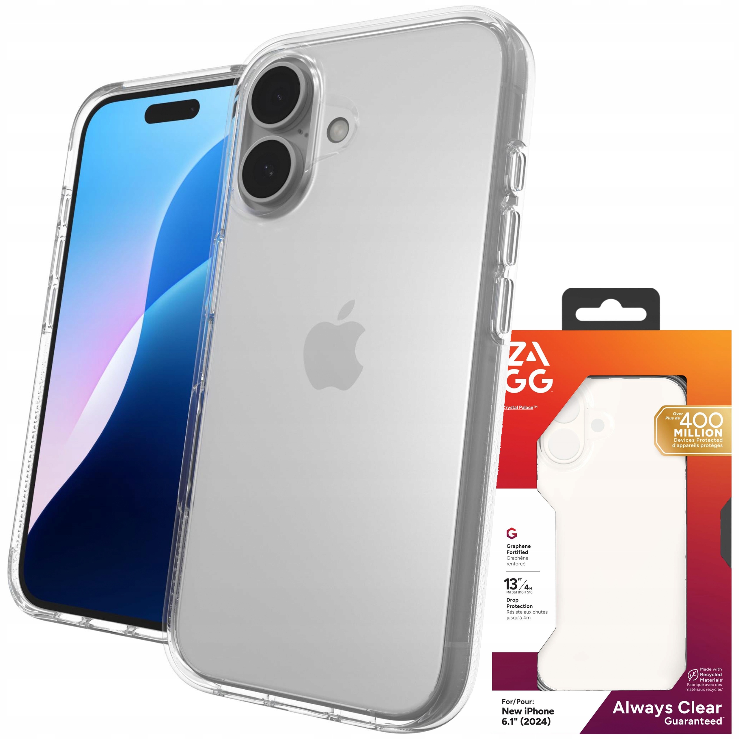 Zagg Crystal Palace Case Pouzdro pro iPhone 16 Kryt Pouzdro