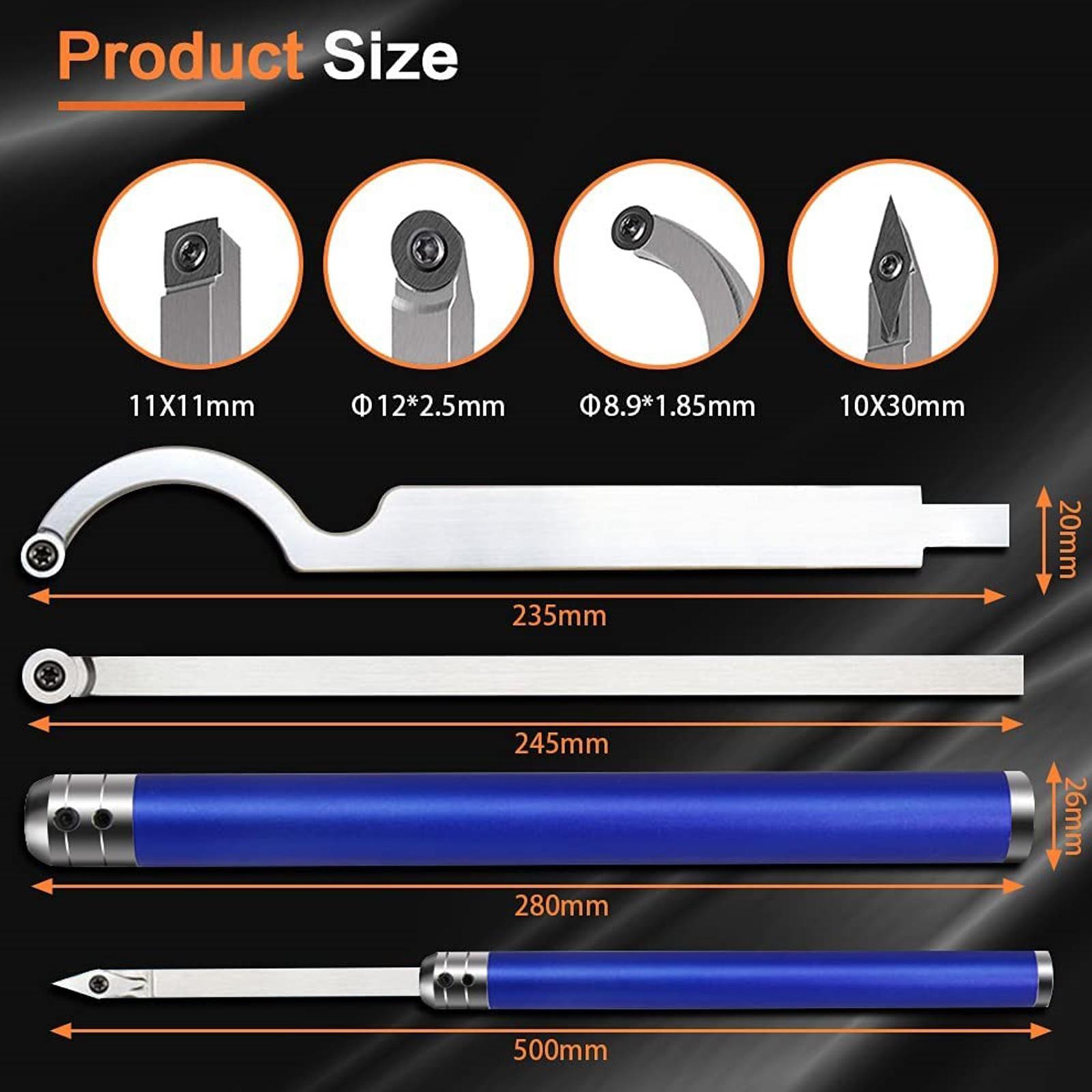 8 . Narzędzia tokarskie do drewna z węglików Typ uchwytu inny