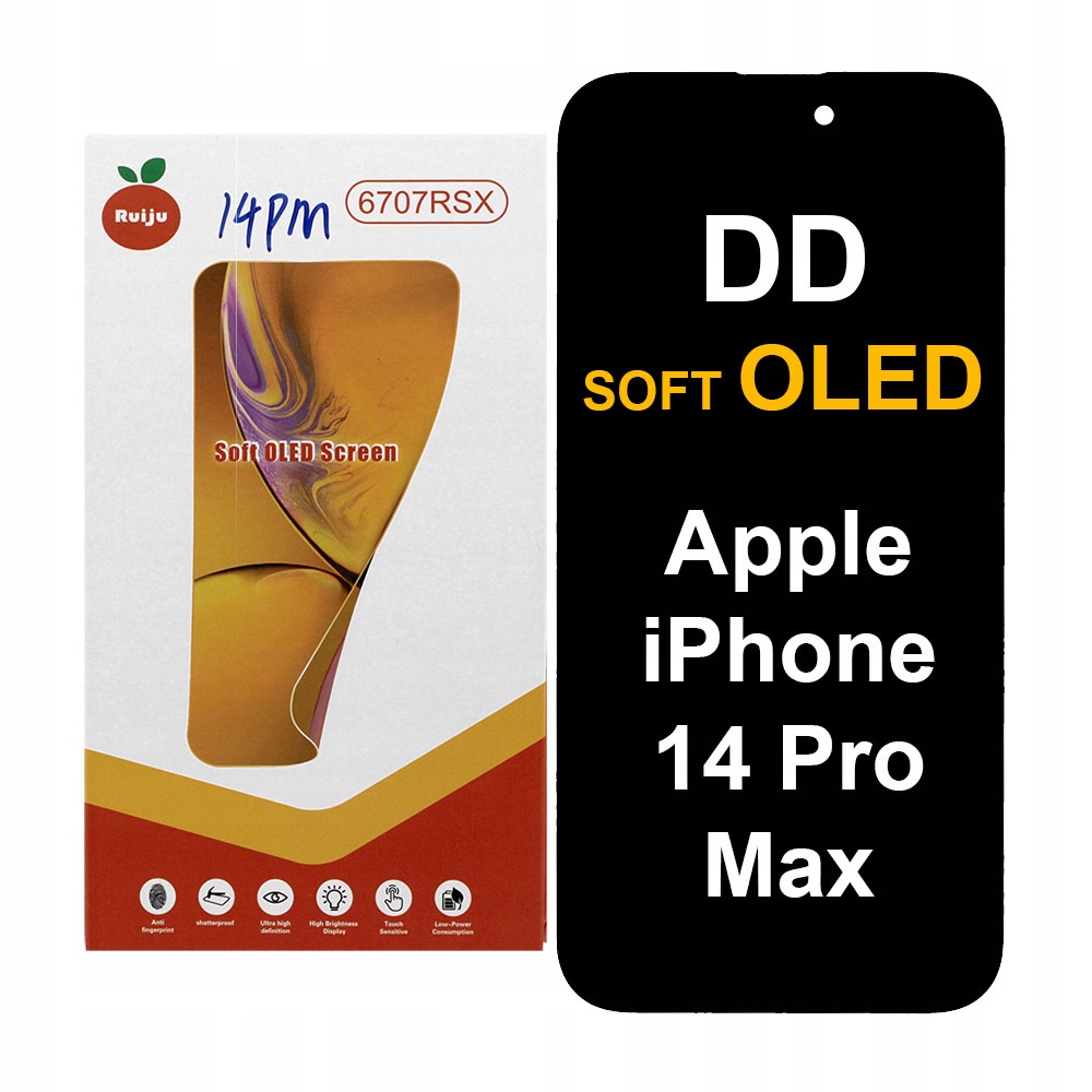 WYŚWIETLACZ LCD SOFT OLED Apple iPhone 14 Pro Max A2894 A2651 A2893 A2895