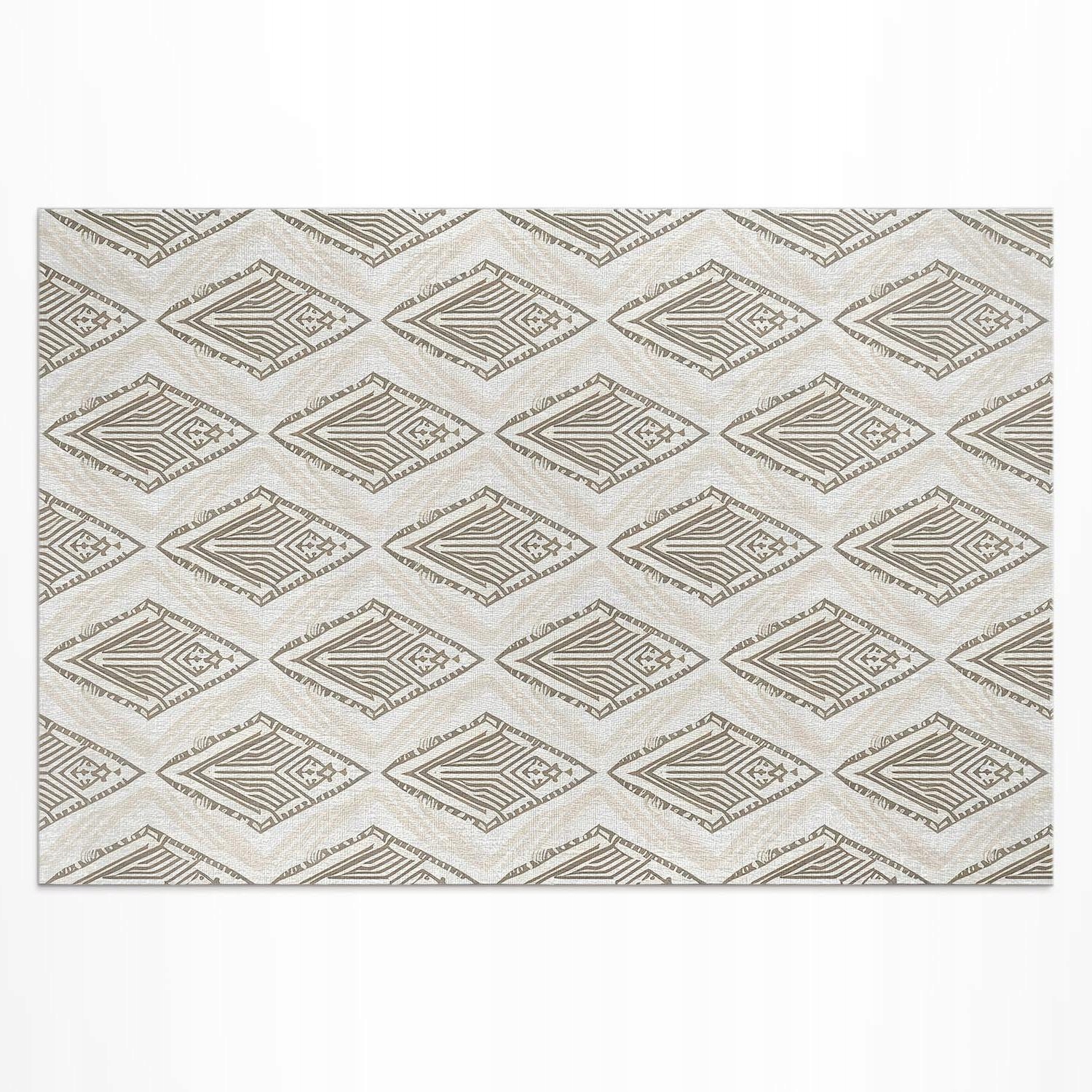 Pvc koberec na Patio Rozmer: 210 x 140 cm Pravidelný ornament geometrický vzor