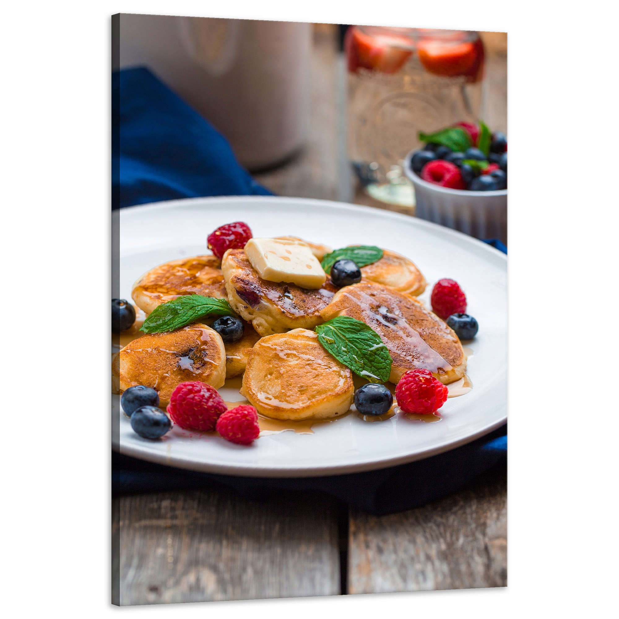 Obraz na plátně Kuchyně Pancakes Palačinky Snídaně 60x90 cm