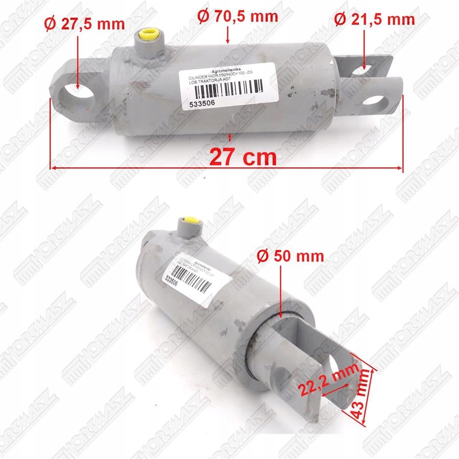 Pohon Hydr.fi 50 Agt 835 Otáčania/kĺbový Hortmasz