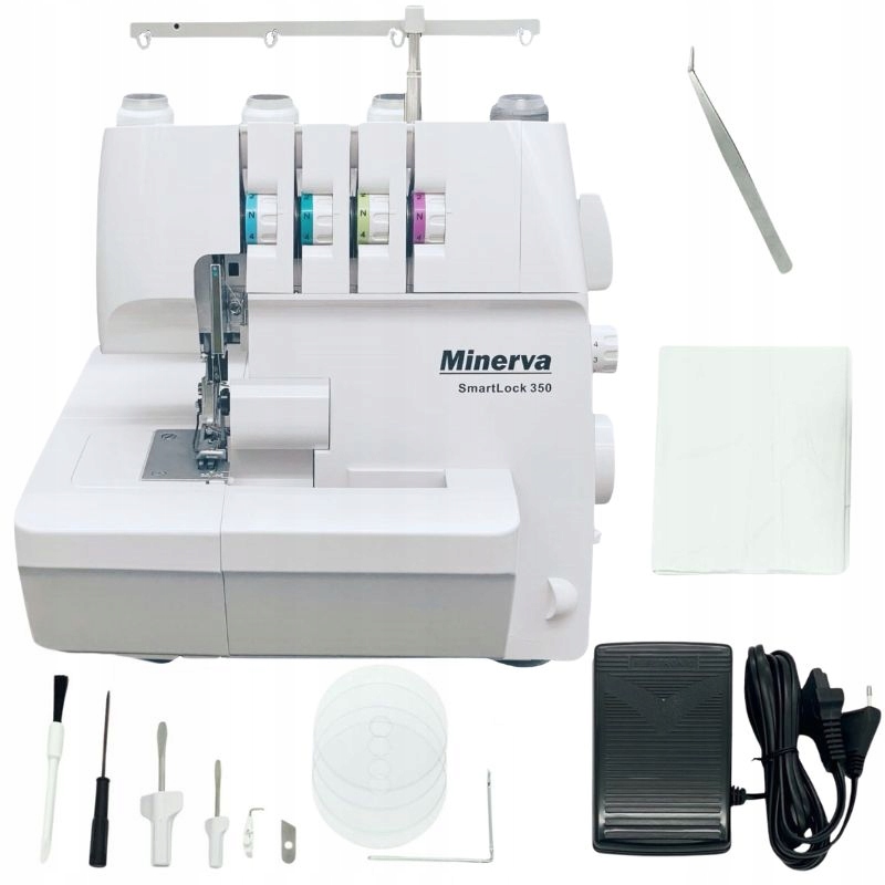 Owerlok domowy Minerva SmartLock 350 4-nitkowy