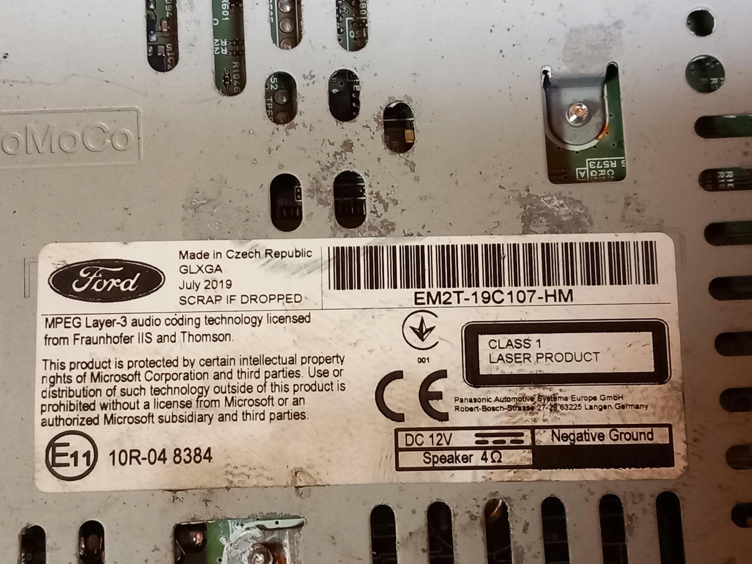 RADIO player navigation FORD EDGE II EM2T-19C107-HM 15-20