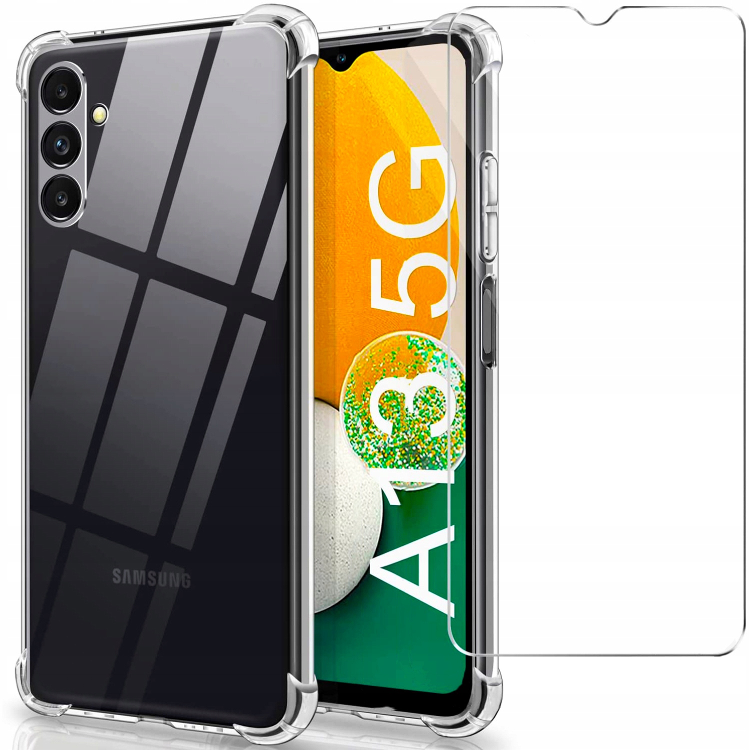 

Etui Clear A-shock +Szkło do Samsung Galaxy A13 5G