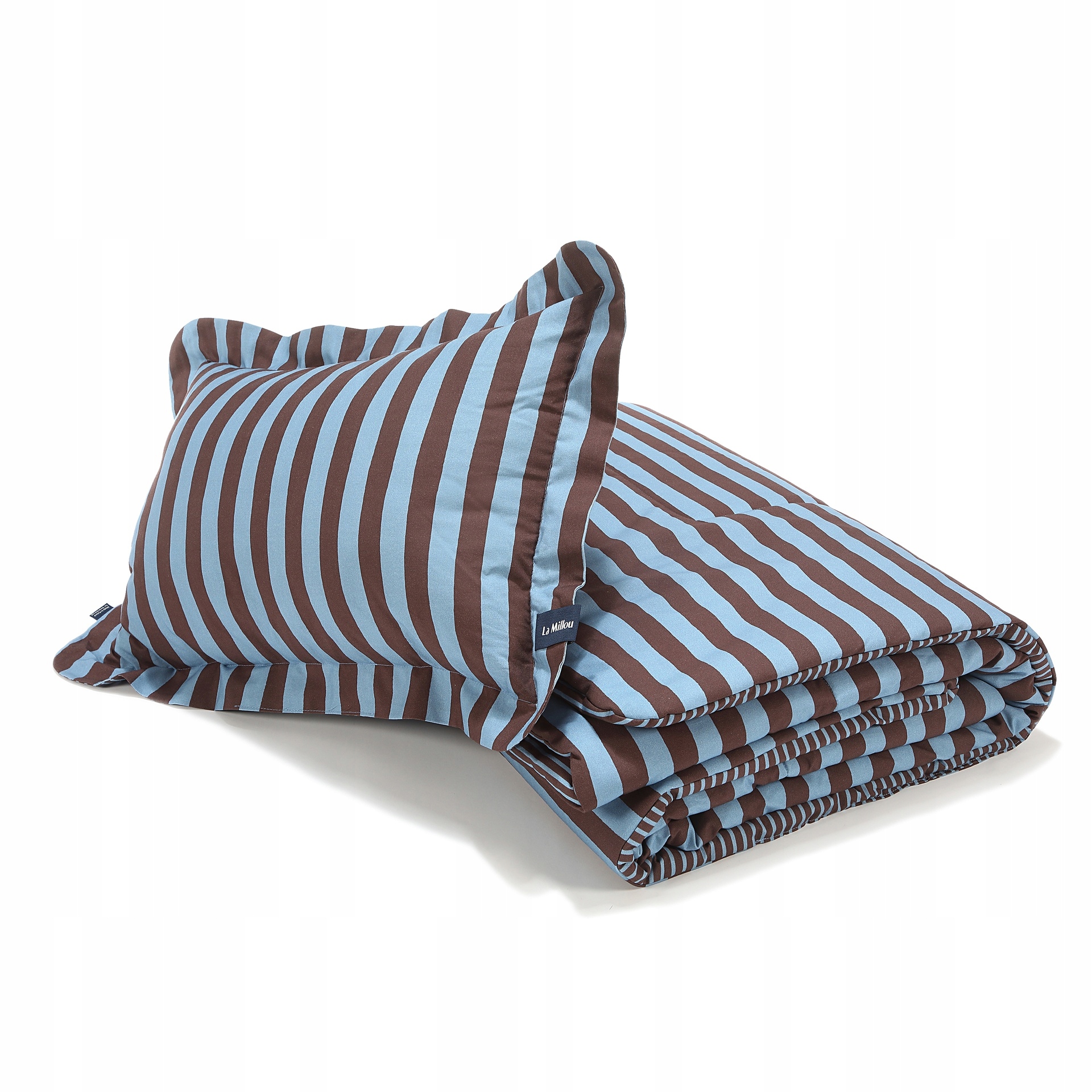 La Millou Komplet Pościeli Bawełnianej Stripes Blue