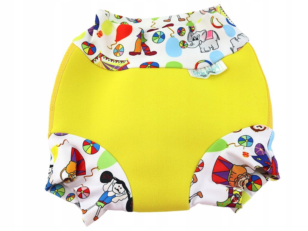 Neoprenowa pieluszka do pływania żółta 2XL