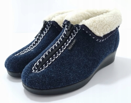 Teplé bavlněné Pantofle Fly Flot Q3 U04 Modré r42
