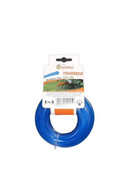 

Żyłka do podkaszarki kosyi gwiazdka 2,4mm/15m