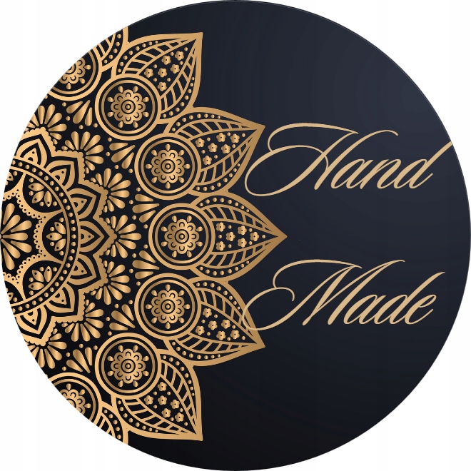 

Naklejki złoto Hand Made 5CM 120 Szt KK17