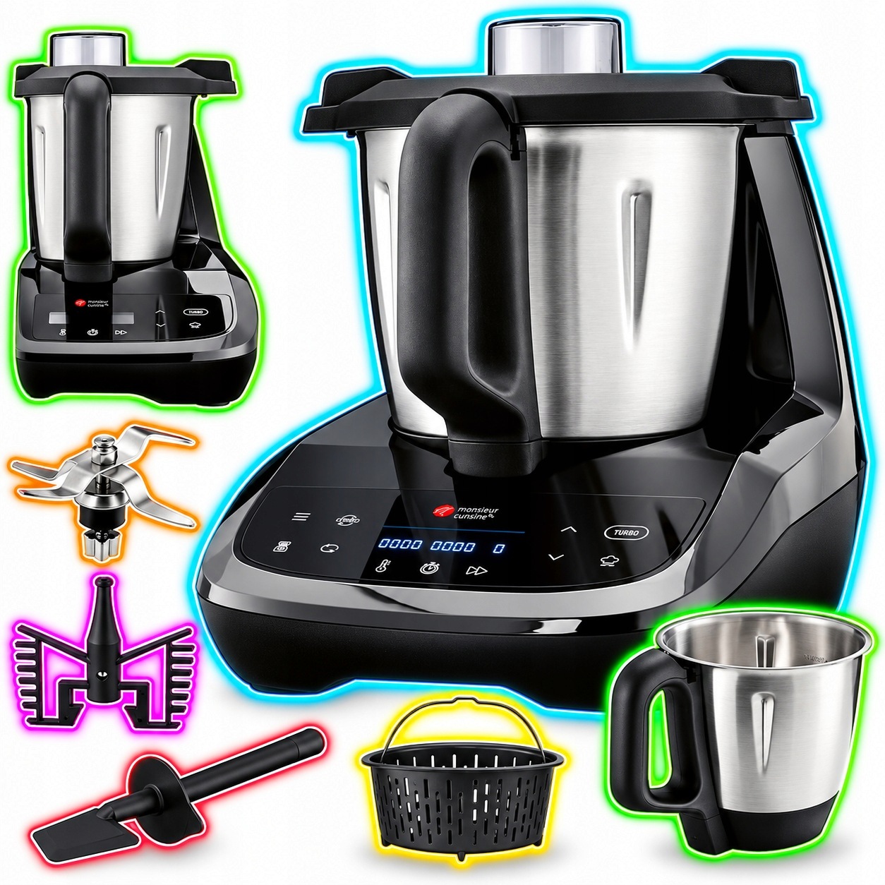 Kuchyňský robot Smcc 1100 A1 Silvercrest Monsieur Cuisine Compact Lidlomix