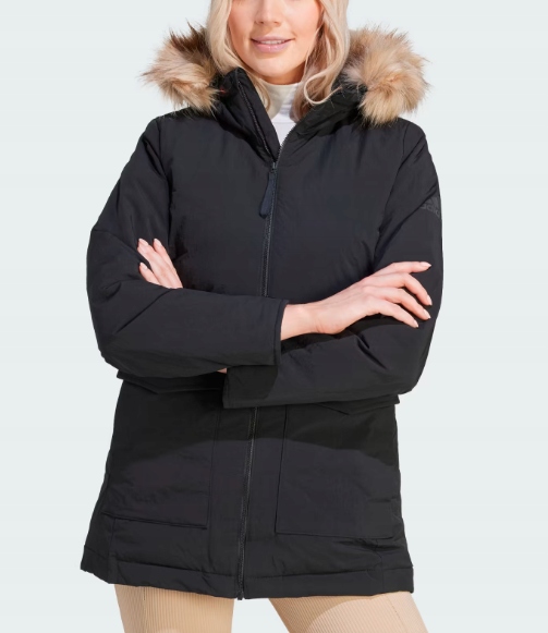 Adidas Dámská bunda parka hooded odnímatelná fur vel M