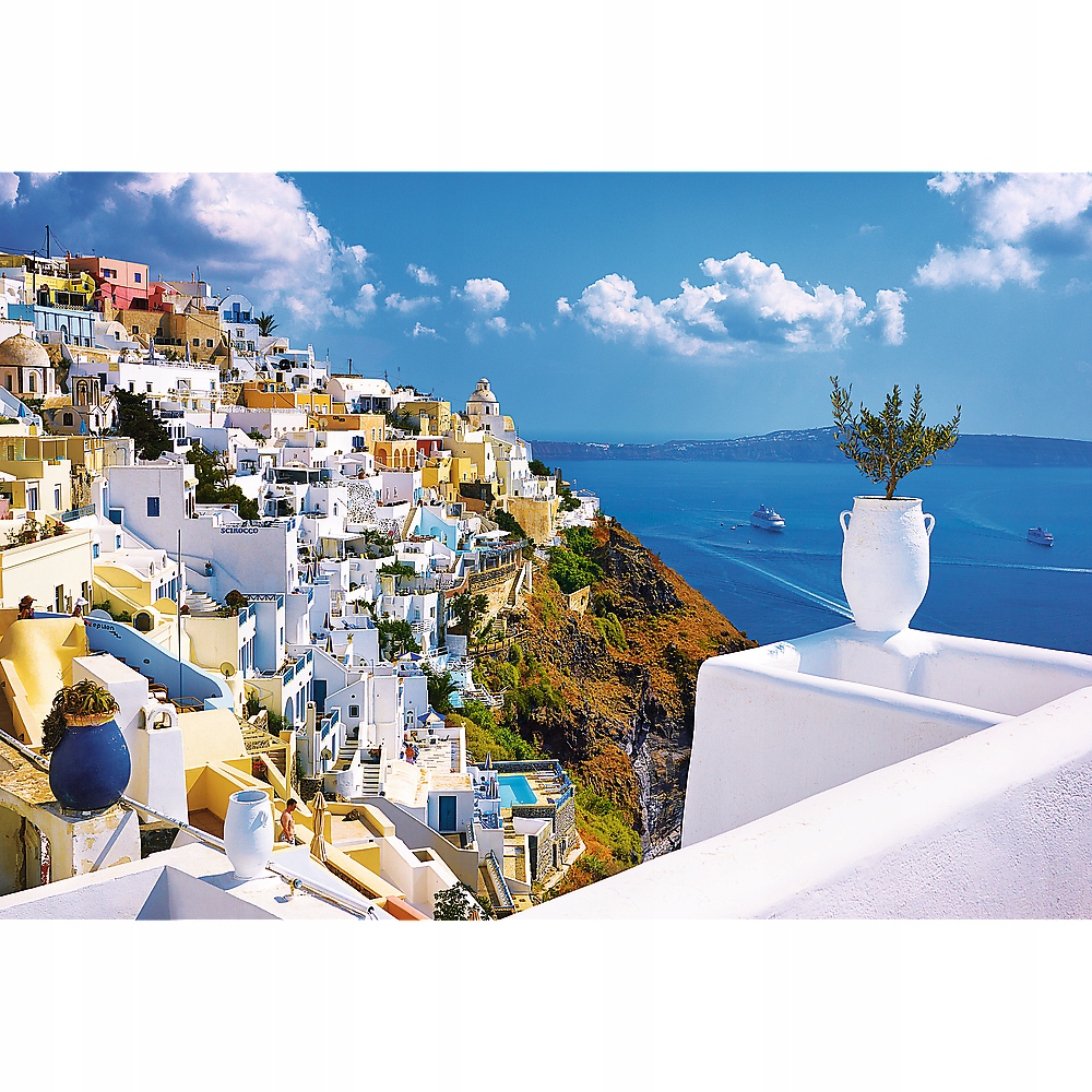 

Puzzle 1500 Widok Miasto Santorini Grecja Trefl