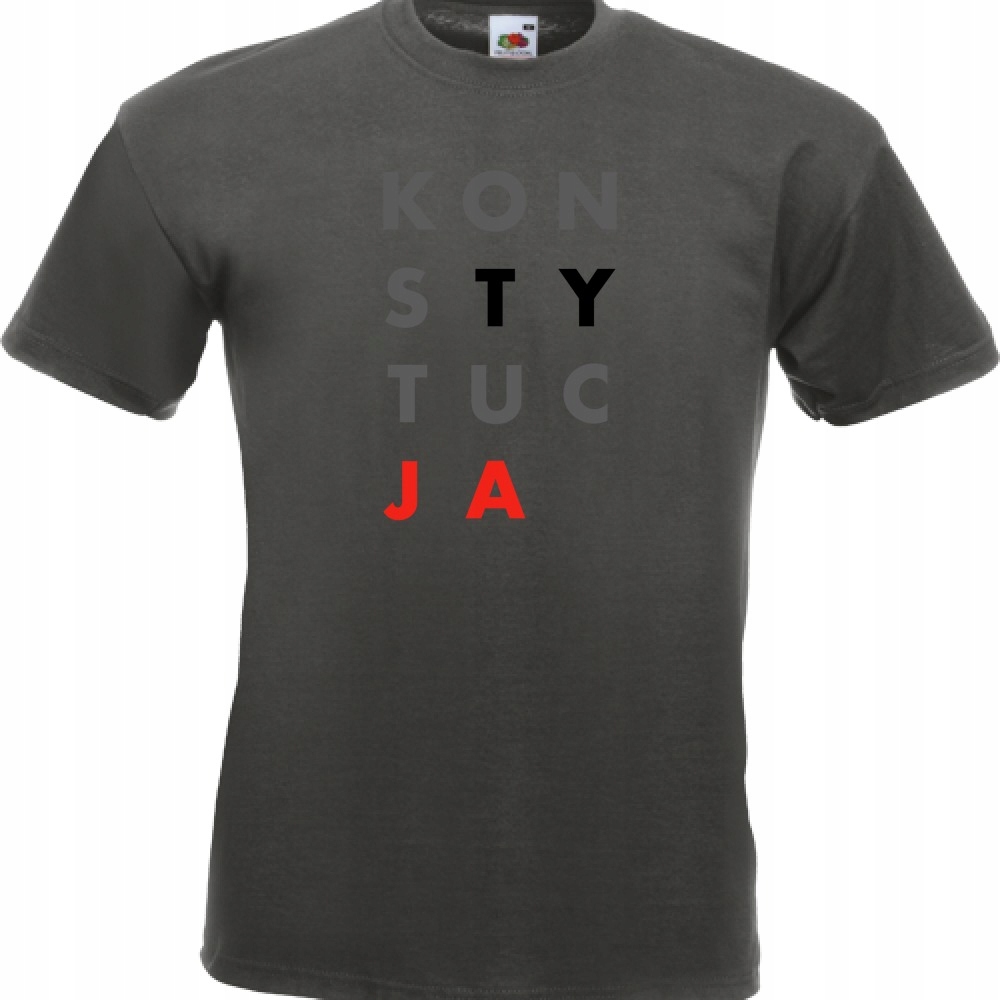 

koszulka konsTYtucJA L grafitowa