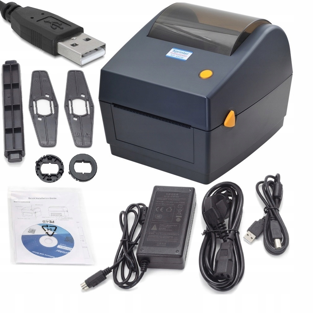 Drukarka Xprinter XP-480B Usb do Dużych rolek etykiet termicznych 100x150