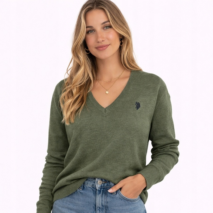 Dámský svetr U.s. Polo Assn. US423730351 Khaki M