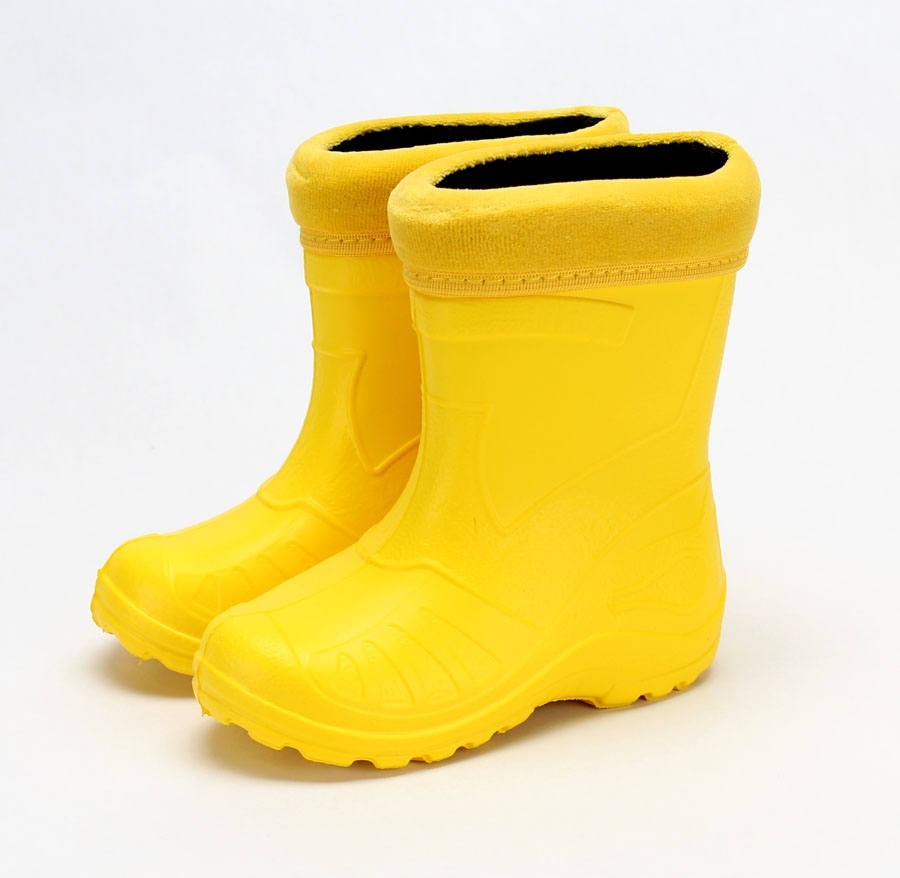 Kalosze dziecięce, ocieplane EVA r. 29, żółte