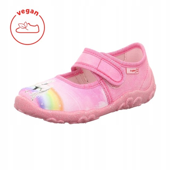 Pantofle Tekstylne Kapcie Superfit Bonny Rainbow Unicorn Jednorożec R.32