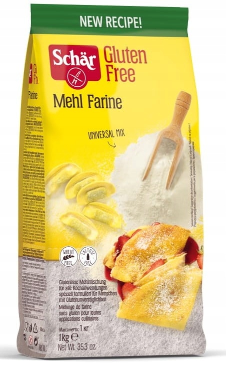 Levně 4X Schar Mehl – univerzální bezlepková mouka 1 kg