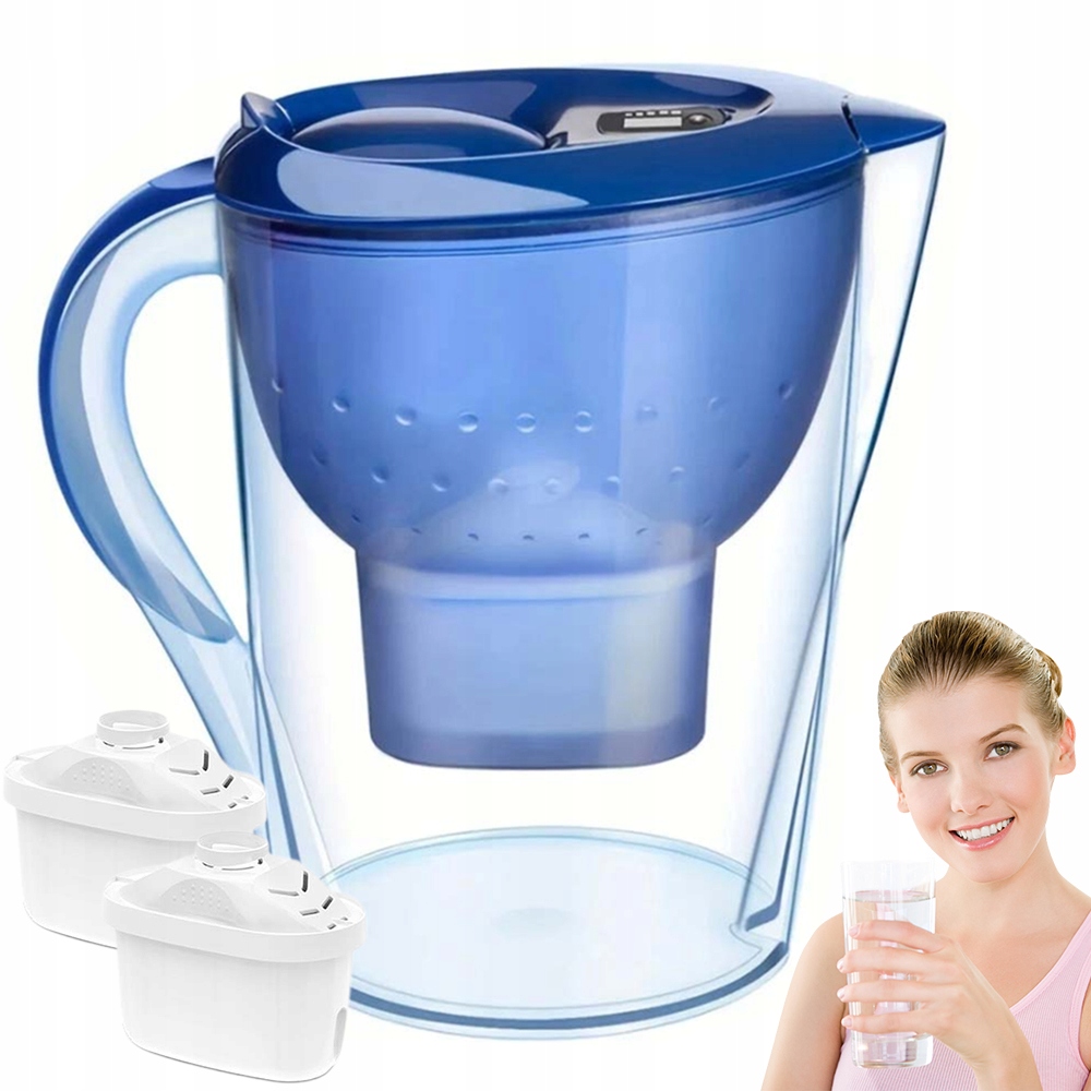 Filtrační Konvice Bedee 3.5L Manuální 2 Náplně, Barva Modrá, Abs