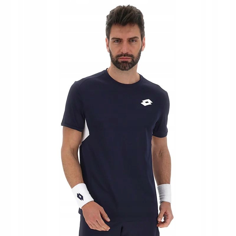 Koszulka Tenisowa Męska Lotto Squadra IV Tee Men Navy Blue XL