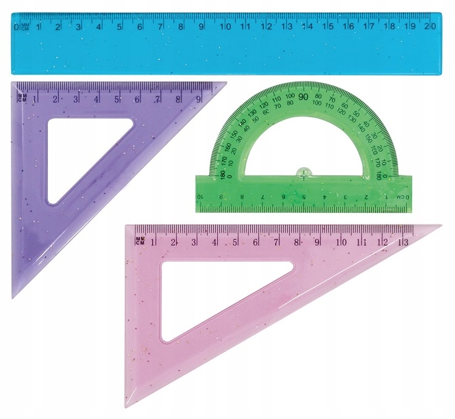 

Zestaw Geometryczny Brokatowy GR-032 4 Elementy