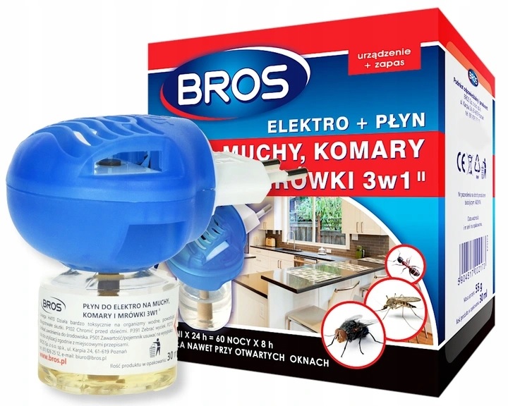 

Elektro Fumigator Na Mrówki Muchy Komary Bros Płyn