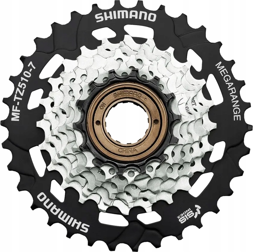 Wolnobieg 7-rzędowy nakręcany Shimano MF-TZ510-7 14-34T (zamiennik TZ500)