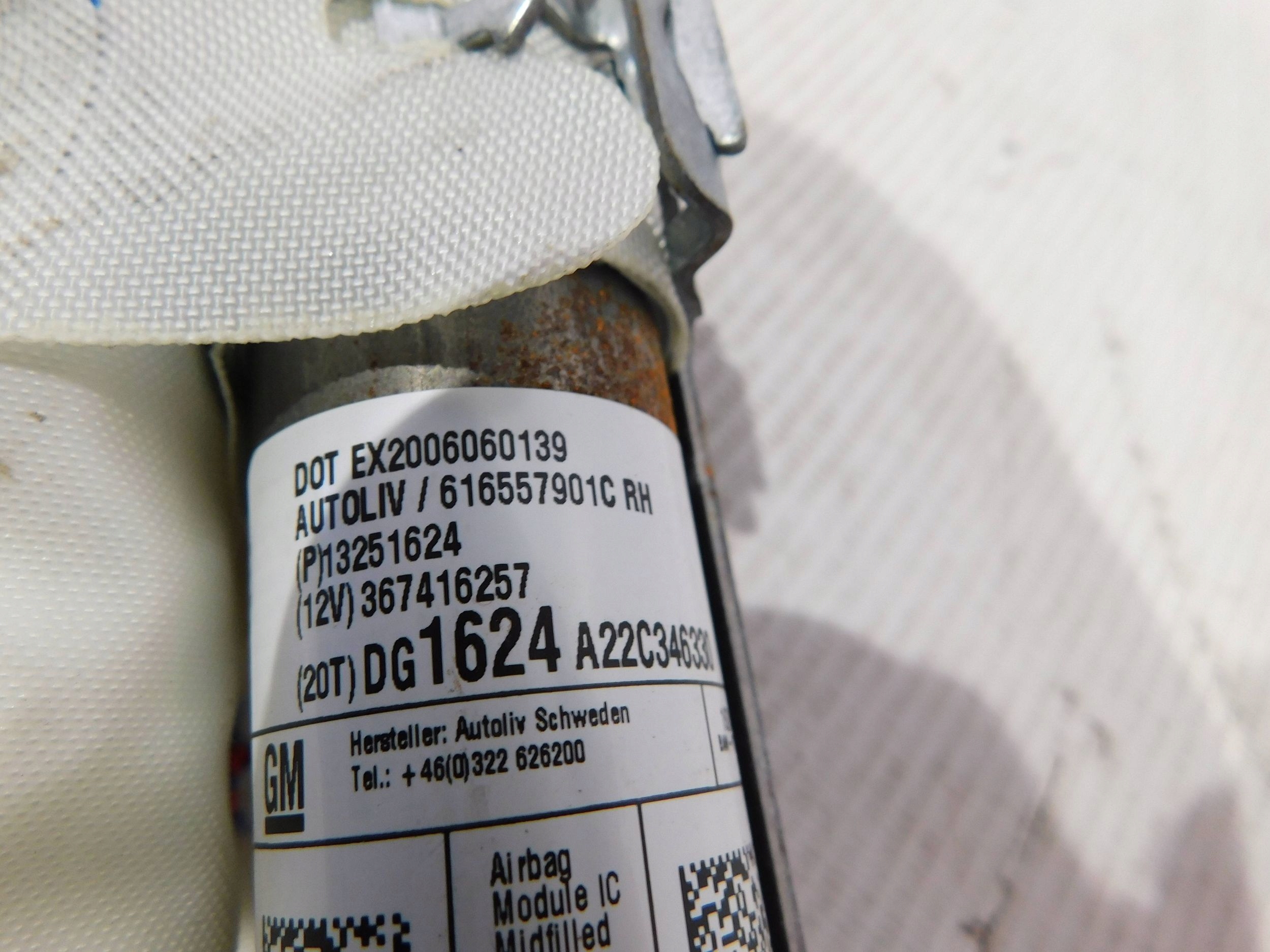 DACHVORHANG AIRBAG RECHTS OPEL ZAFIRA C