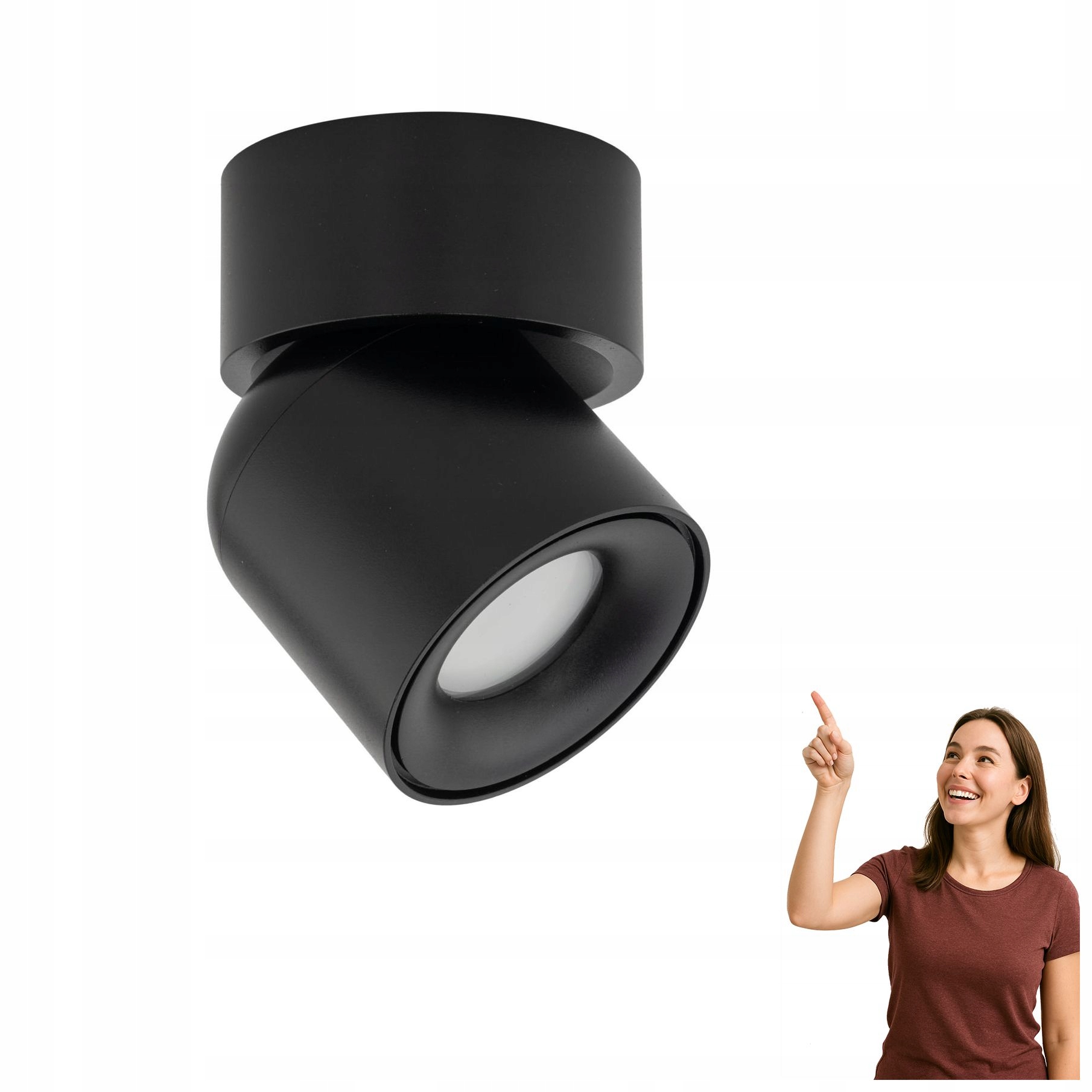 Koupelnová spotová lampa Twist Black 10575 Tk Lighting