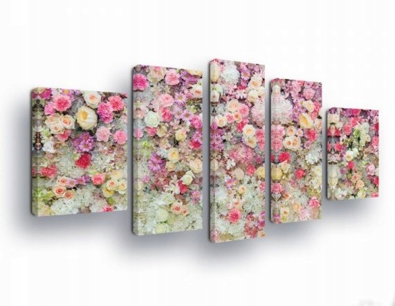 Obraz 170x100 Kvety ruže pivonky záhrada jar leto jemnosť moderný