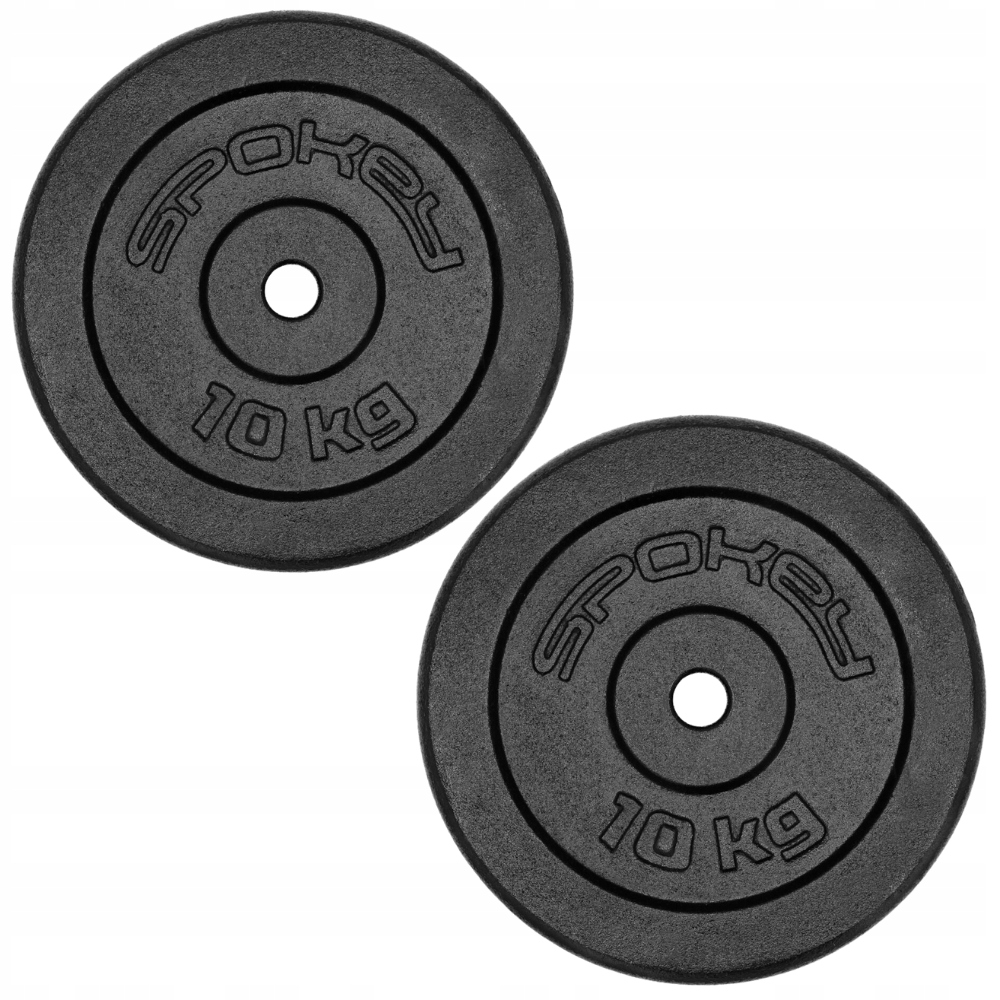 Litinové zátěžové talíře na Osa činku pro cvičení 2 x 10 kg Spokey