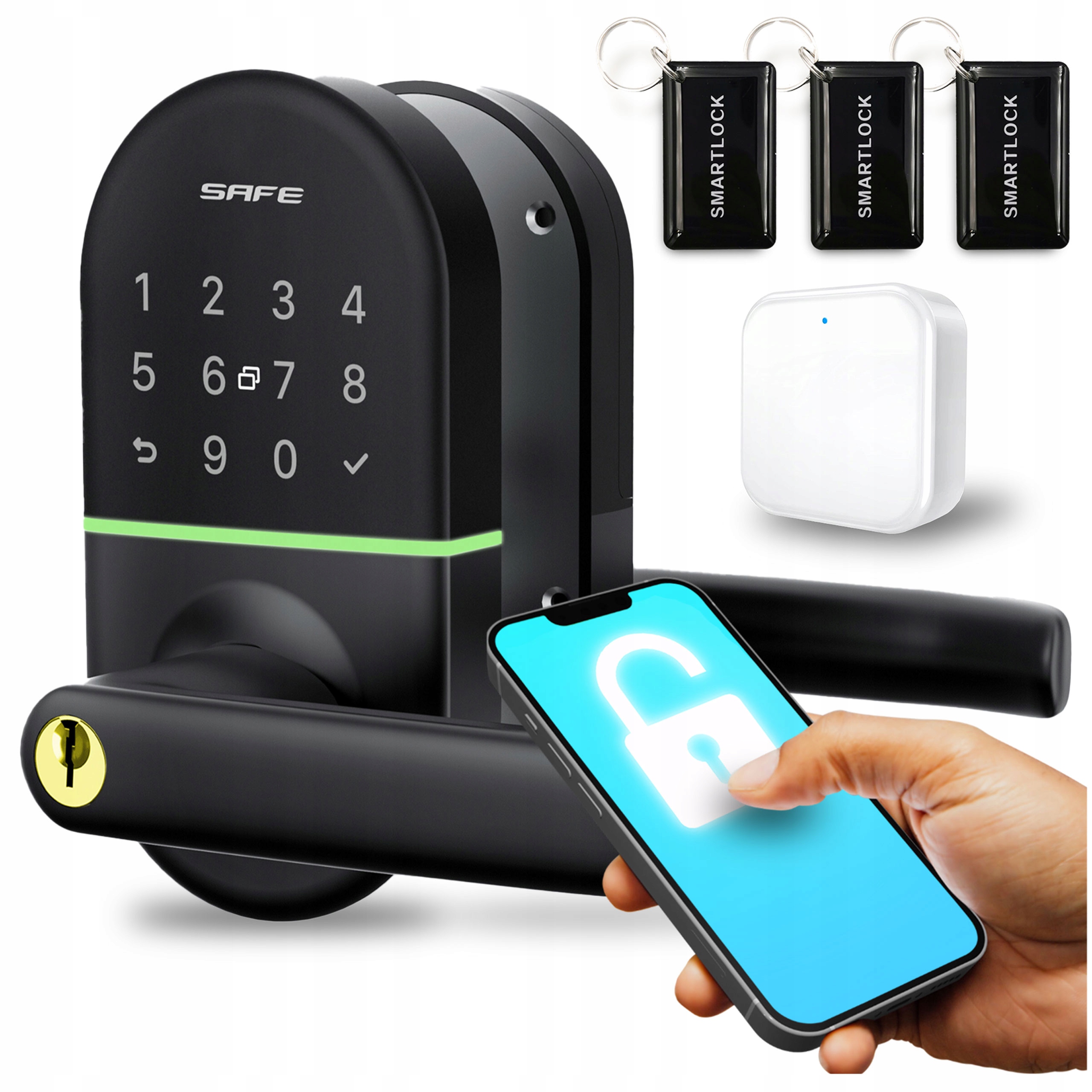 Elektronický Zámok na kódový kód digitálny kľúč na dvere Pin Wifi G2