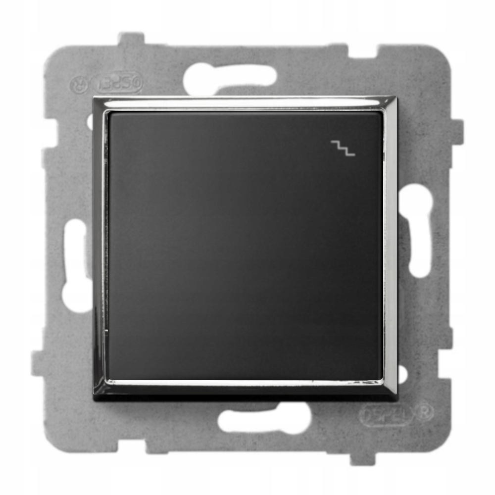 

Moduł Czarny Srebro Bez Ramki Włącznik Schodowy