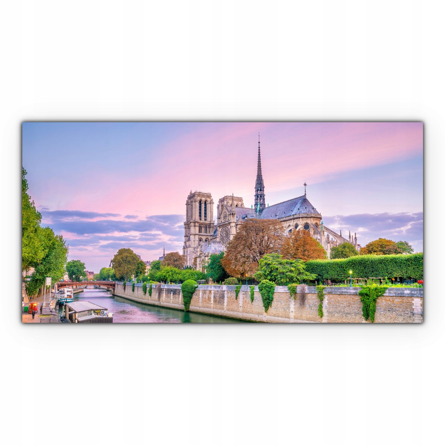 

Canvas na ramie na ścianę 140x70 Notre Dame Miasto