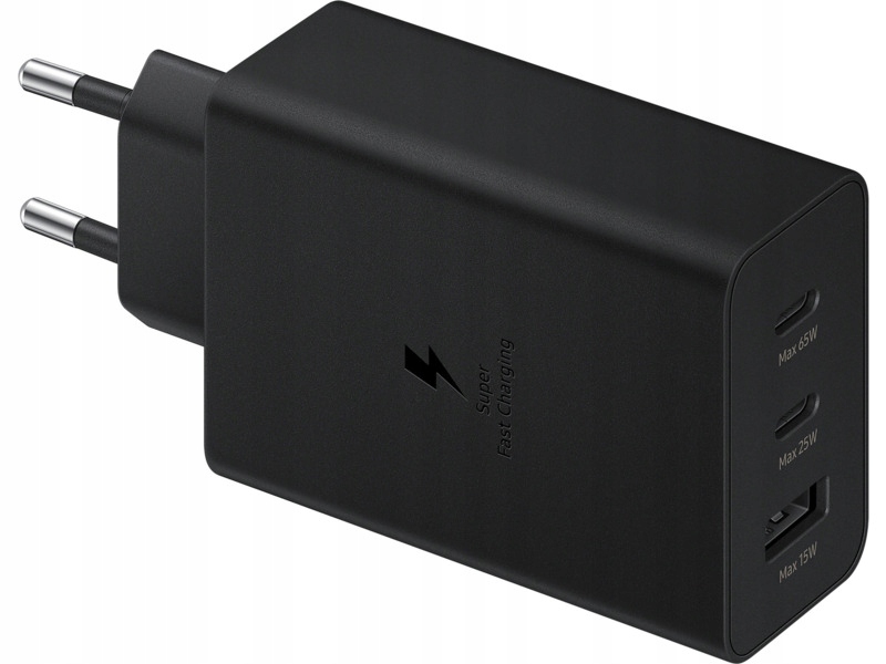 Ładowarka sieciowa Samsung 65W EP-T6530NBEGEU Usb A 2 X Usb C