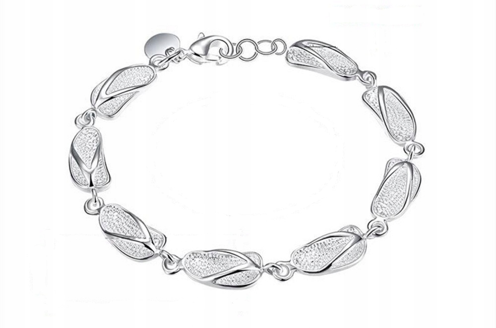 

Oryginalna, elegancka srebrna bransoletka 925