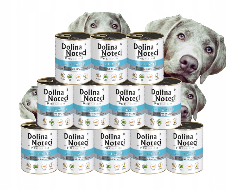 Levně Krmivo pro psy Dolina Noteci Jehněčí sada 12 x 800 g