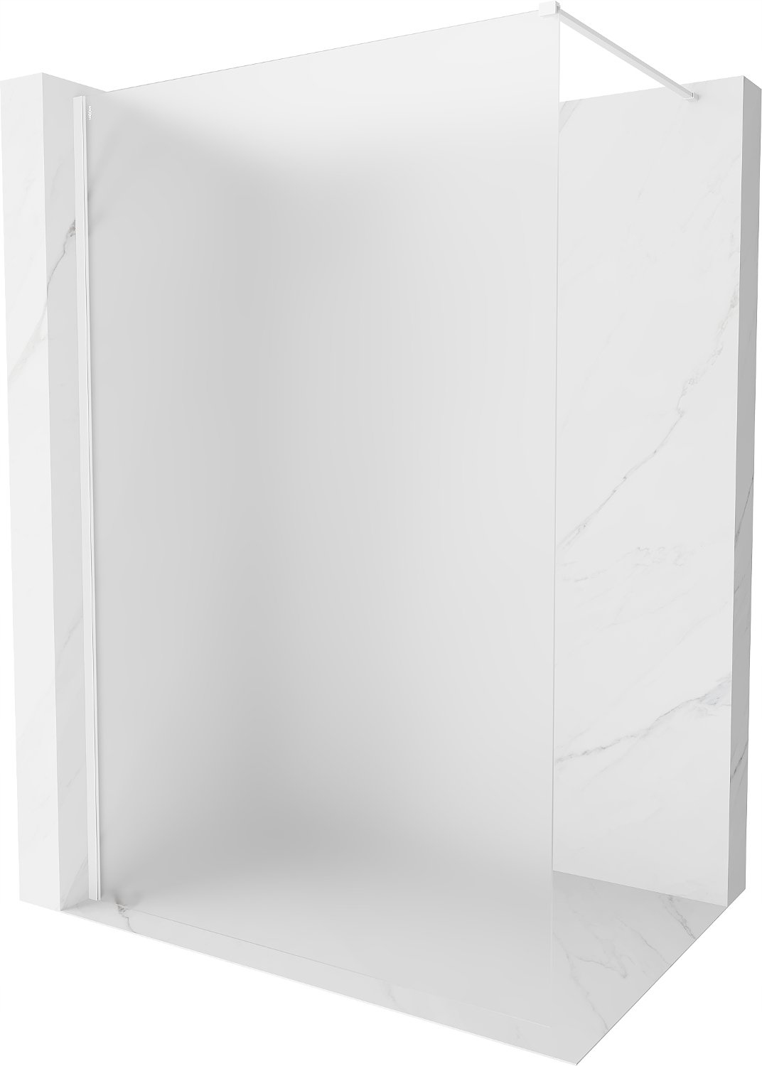 Mexen Kioto-x Ścianka Prysznicowa Walk-in 130x200 Biała