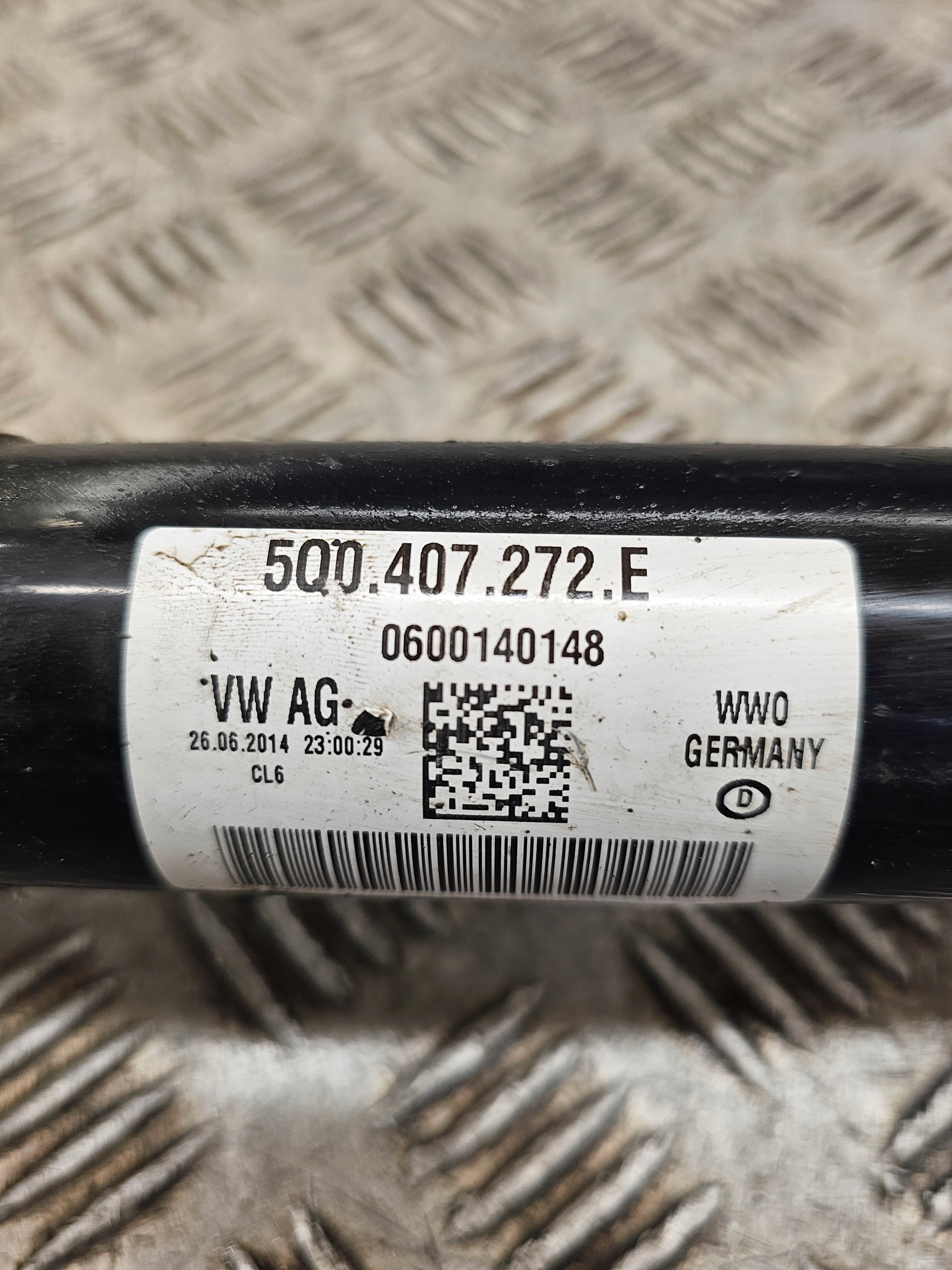 VW GOLF 7 VII LEON 3 III semi-axis right front front MANUAL 5Q0407272E
