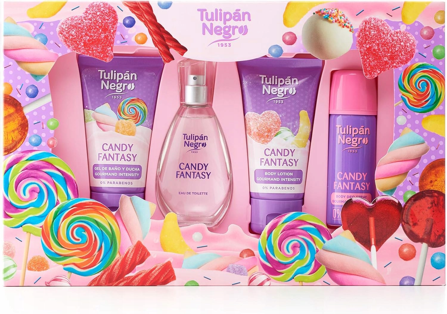 Tulipán Negro Dárková sada 4 prvky Candy Fantasy Vegan Unisex