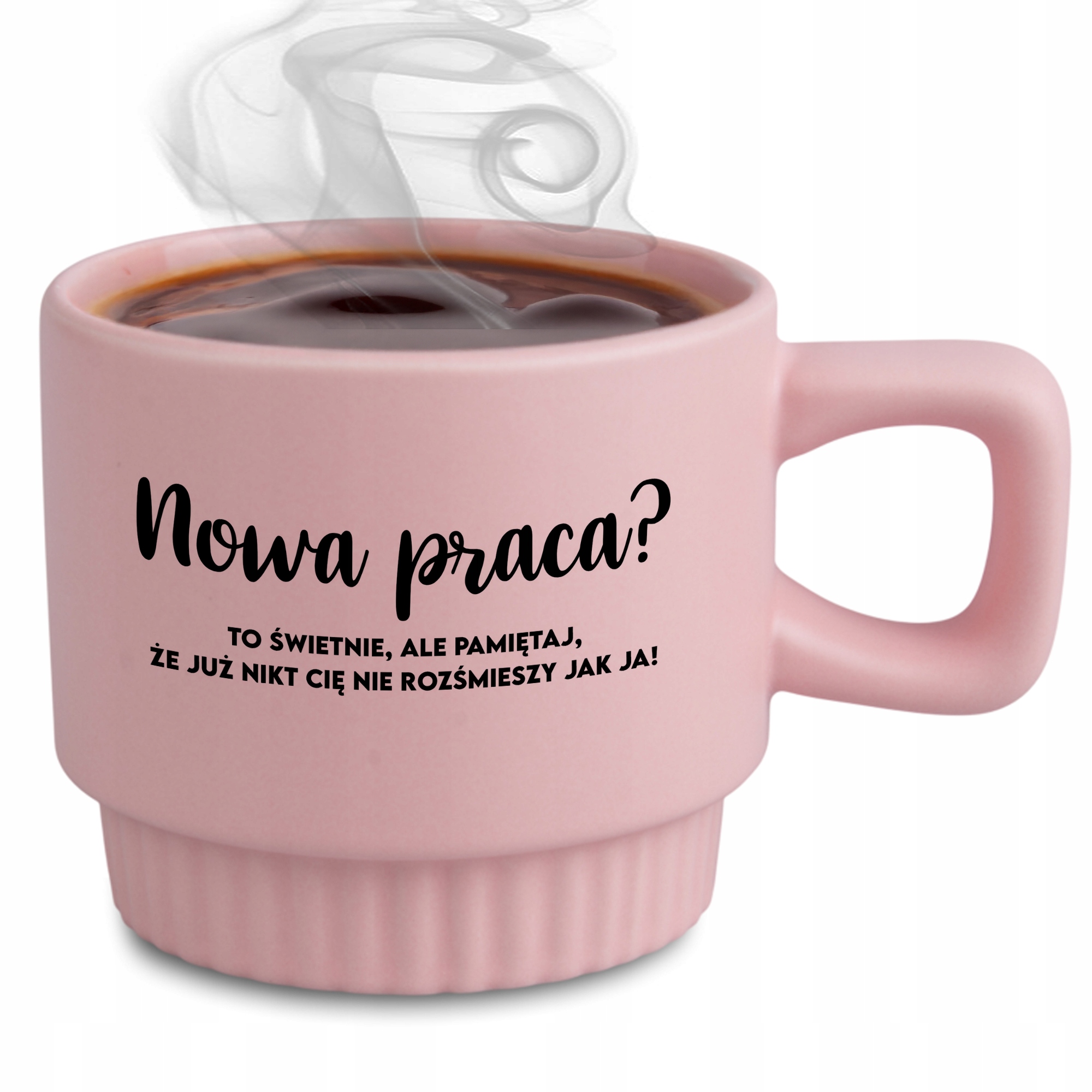 Ryhovaný Hrnček, Elegantný Darček Na Odchod Z Práce, Ružový Nová Práca?