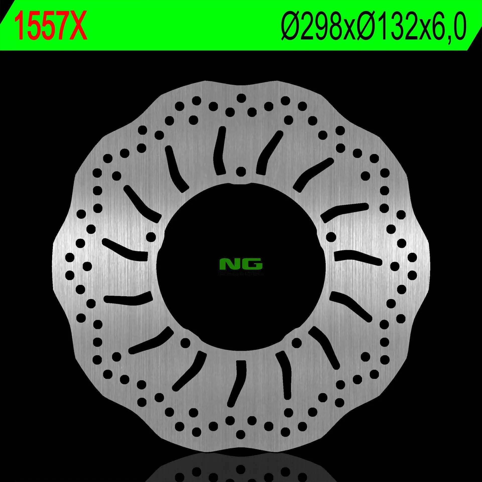 Zadný brzdový kotúč NG1557X (298X132X6,0) (5X8,5 mm) Wave